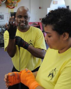 Kickboxing Wrapping Hands