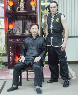 Sifu Tai Yim with 9th Generation Master, Lihn Vien Thai